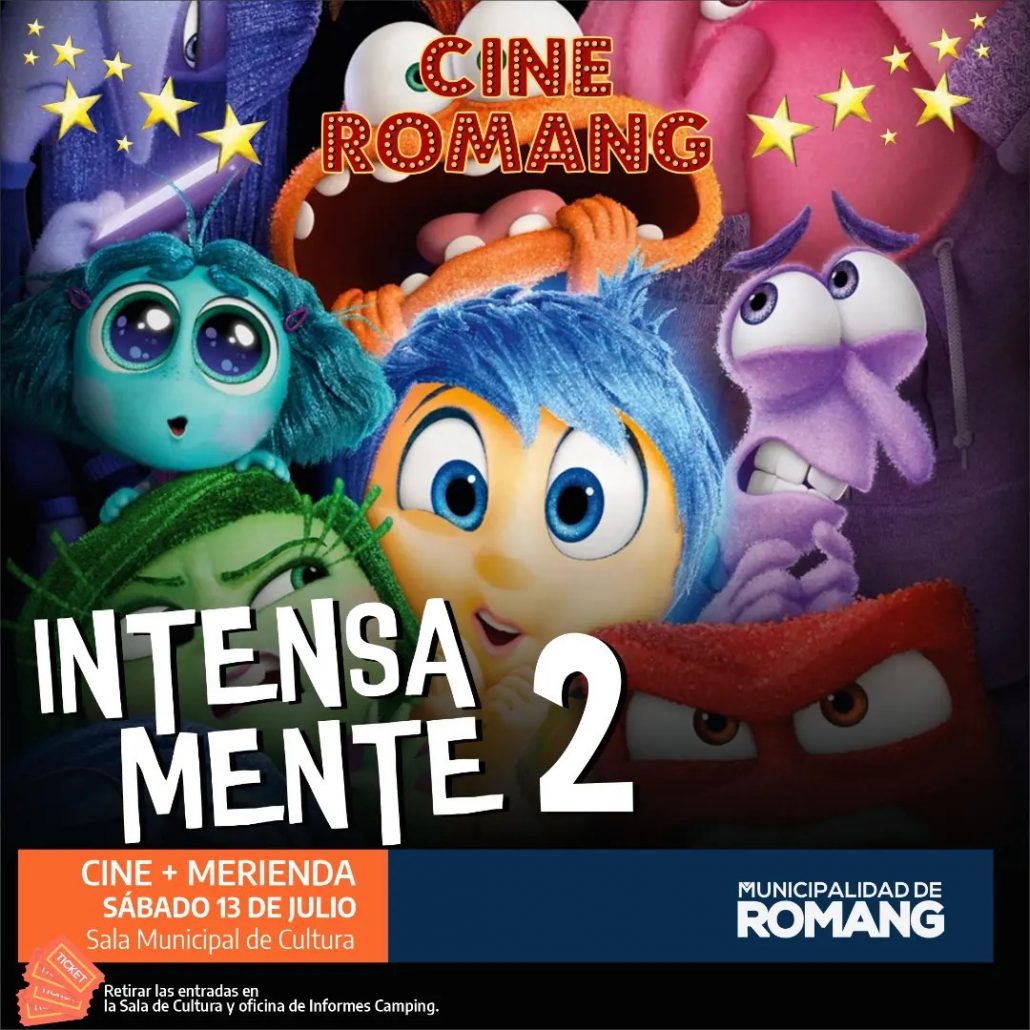 Cine Romang presenta: estreno de «Intensa-Mente 2»