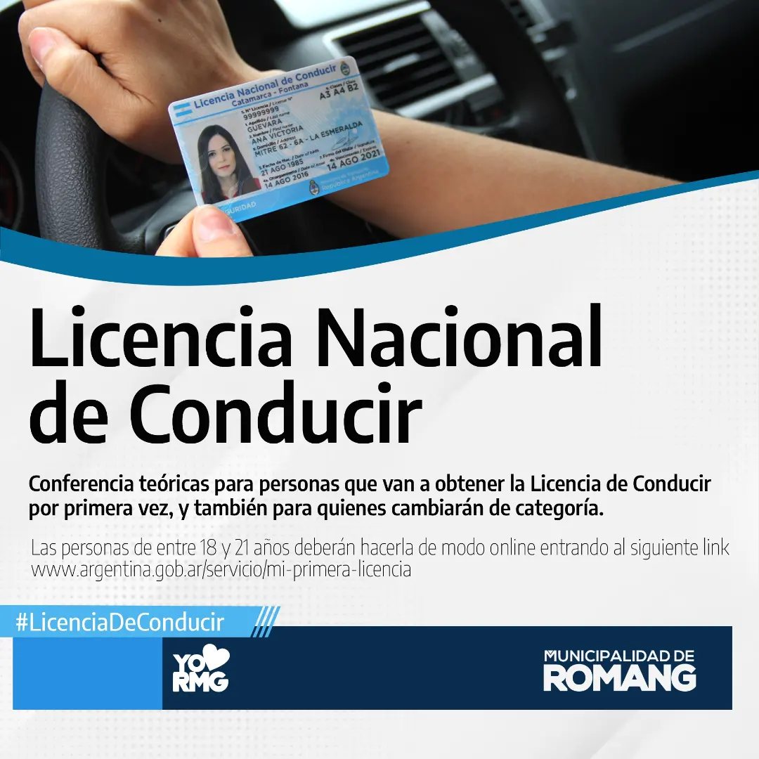 Lee más sobre el artículo Nueva disposición de la Municipalidad de Romang para obtener la Licencia de Conducir