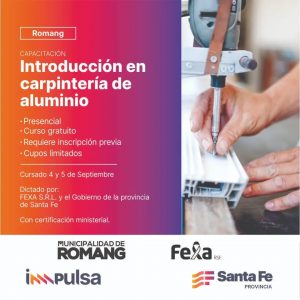 Lee más sobre el artículo Capacitación en Carpintería de aluminio en Romang