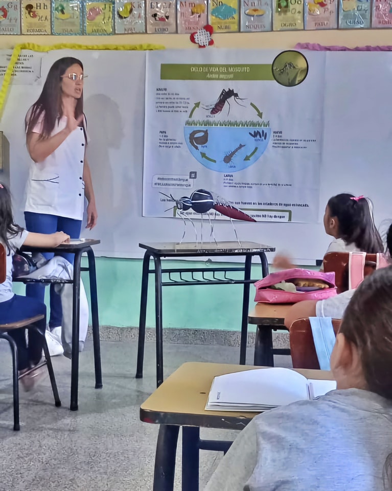 Concientización sobre el dengue desde las escuelas de Malabrigo