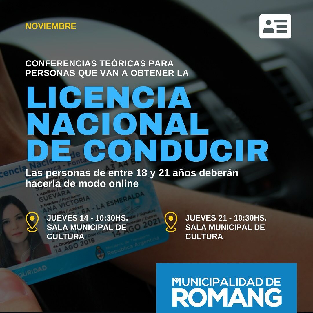 Lee más sobre el artículo Romang: conferencias para la obtención y recategorización de Licencias de Conducir