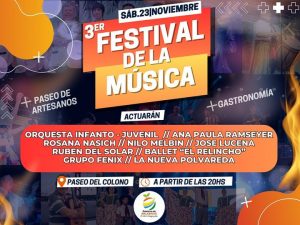 Todo listo para el 3° Festival de la Música