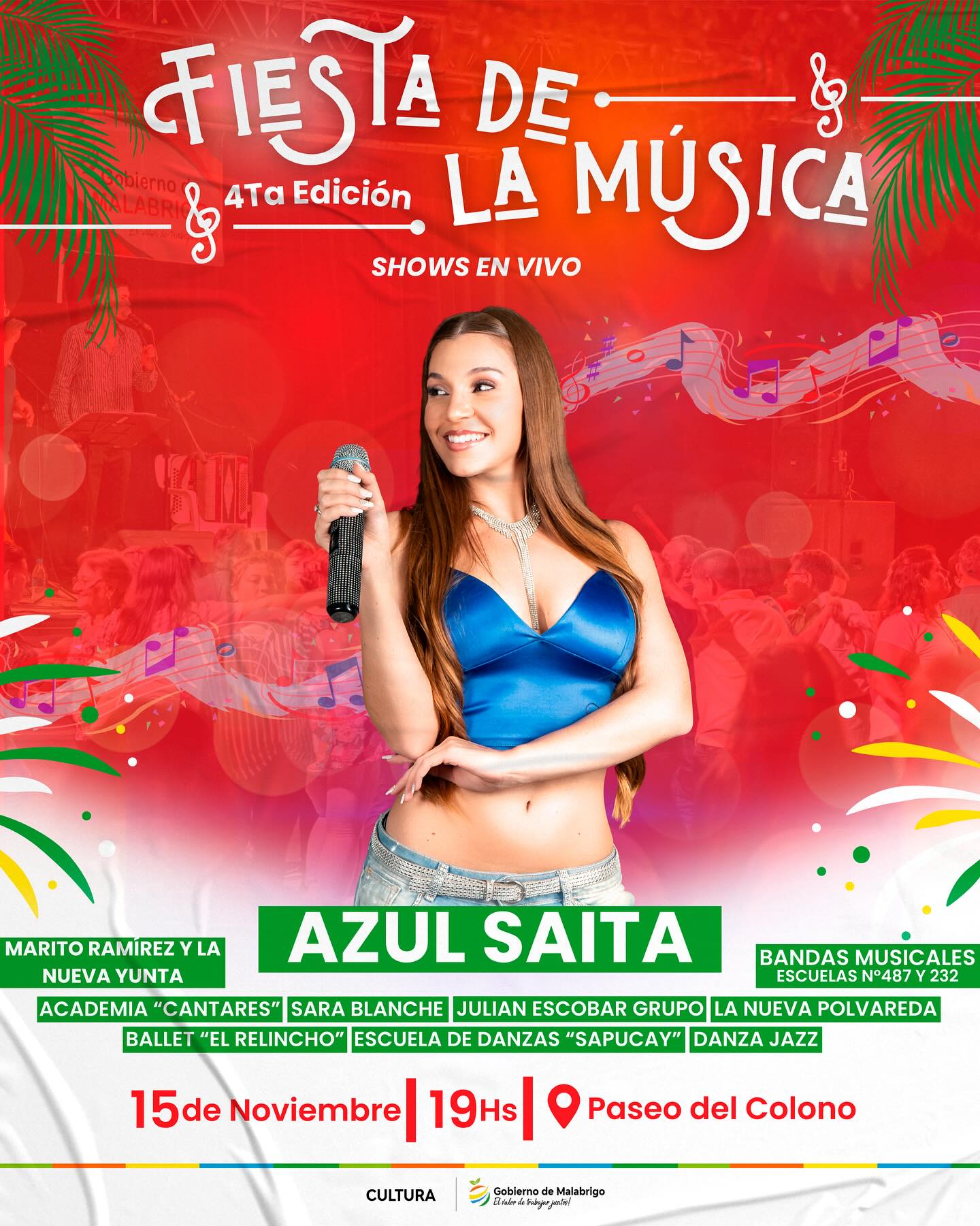 Lee más sobre el artículo Se viene la 4ª Edición de la Fiesta de la Música en Malabrigo