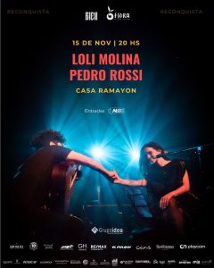 Loli Molina y Pedro Rossi llegan por primera vez a Reconquista con su gira “Un cosmos que camina conmigo”
