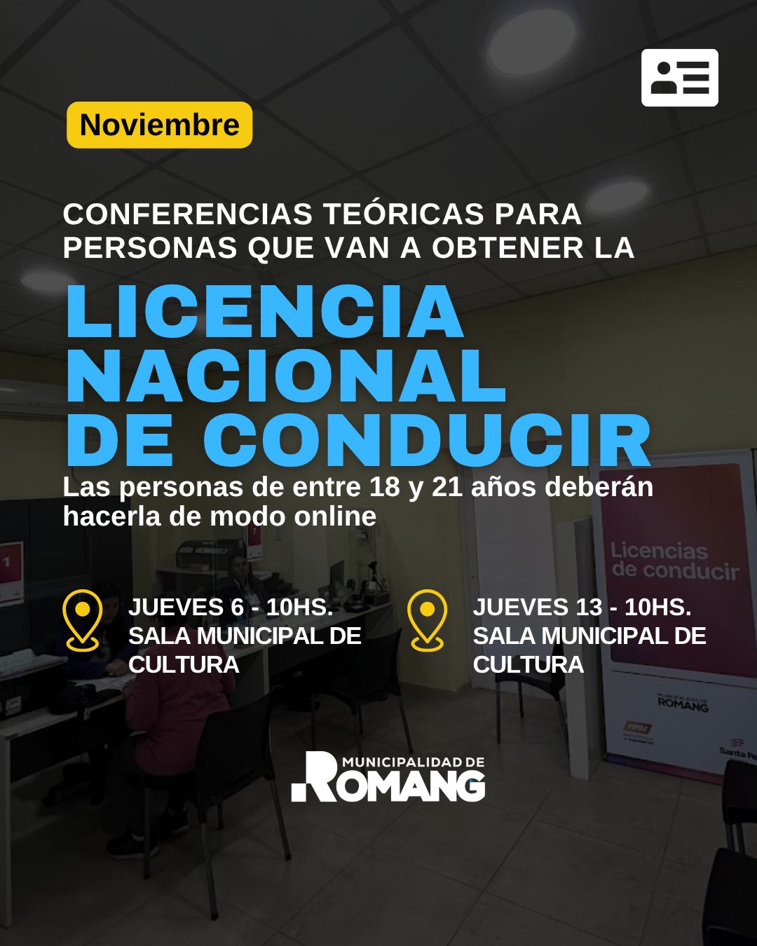 Lee más sobre el artículo Charlas teóricas para la Licencia de Conducir en Romang