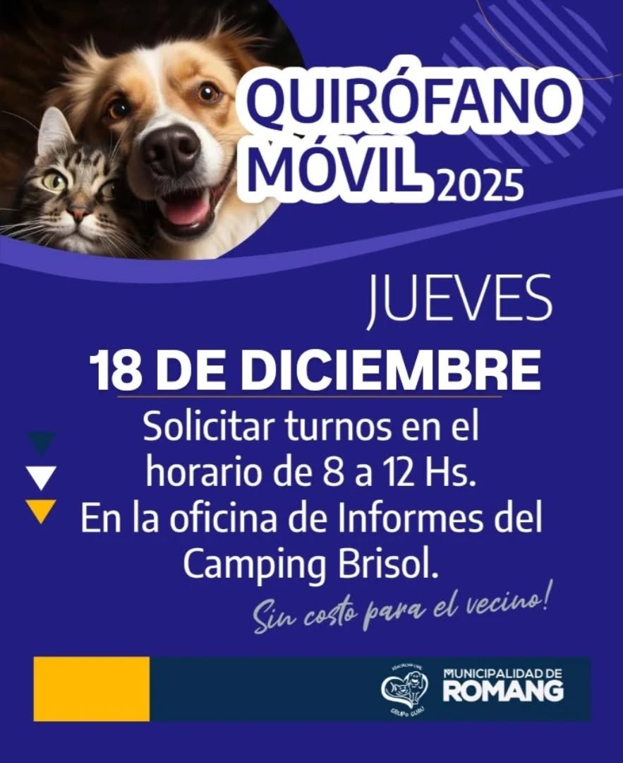 Nueva jornada de castraciones con el Quirófano Móvil en Romang