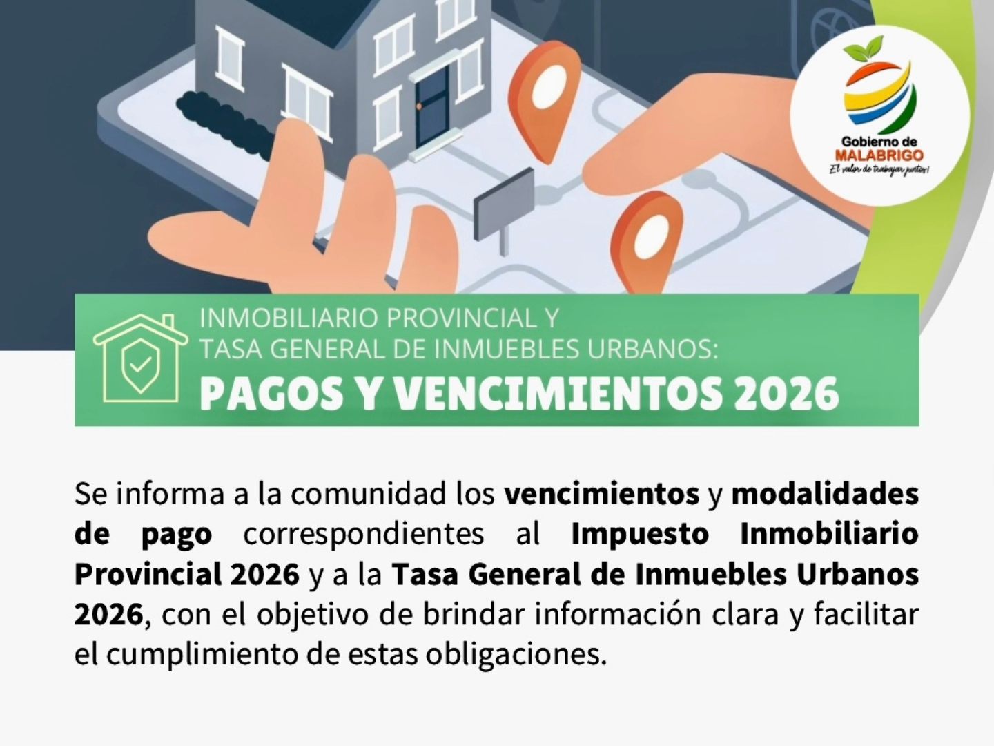 Lee más sobre el artículo Inmobiliario Provincial y Tasa General de Inmuebles Urbanos: pagos y vencimientos 2026