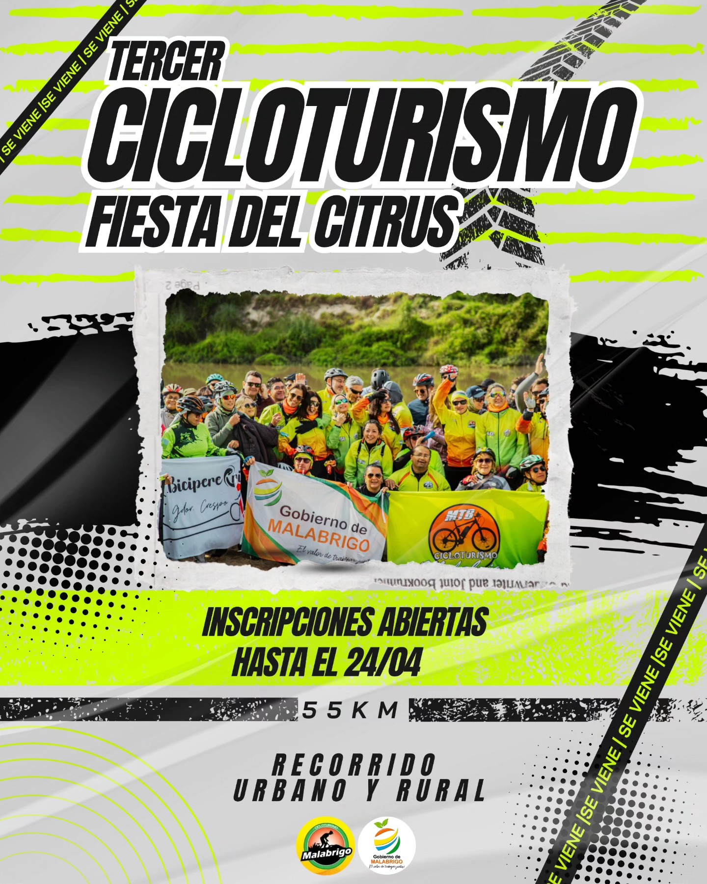 Lee más sobre el artículo Abrieron las inscripciones para el 3° Cicloturismo “Fiesta del Citrus” 2026