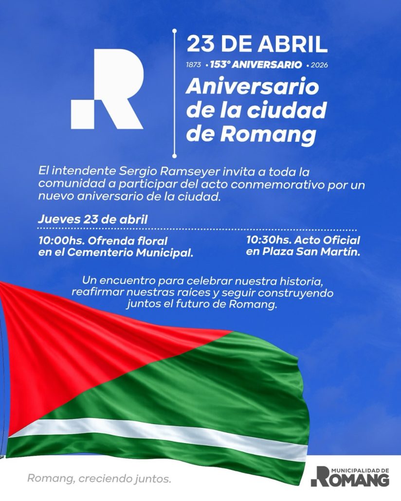 Romang celebra su 153° Aniversario con actividades conmemorativas