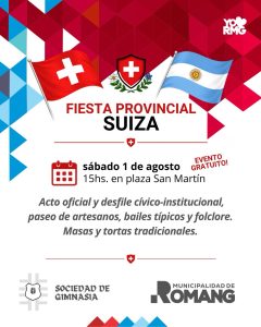 Romang se prepara para vivir una nueva edición de la Fiesta Provincial Suiza