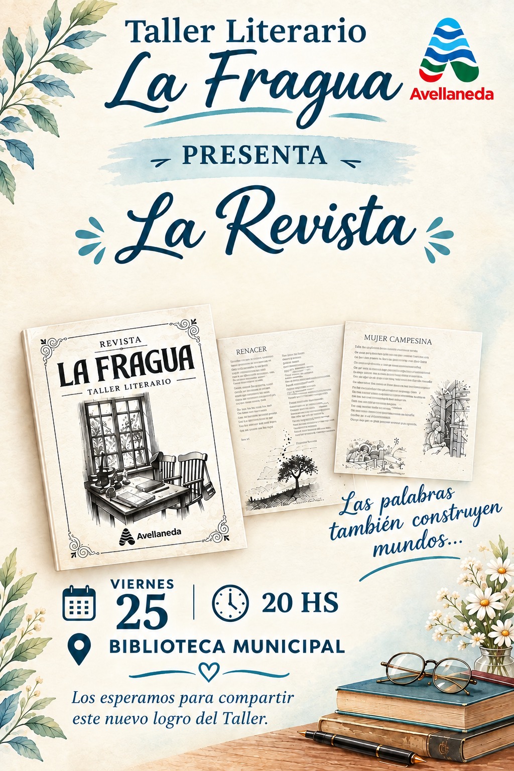 Lee más sobre el artículo El Taller Literario “La Fragua” presentará La Revista La Fragua en Avellaneda