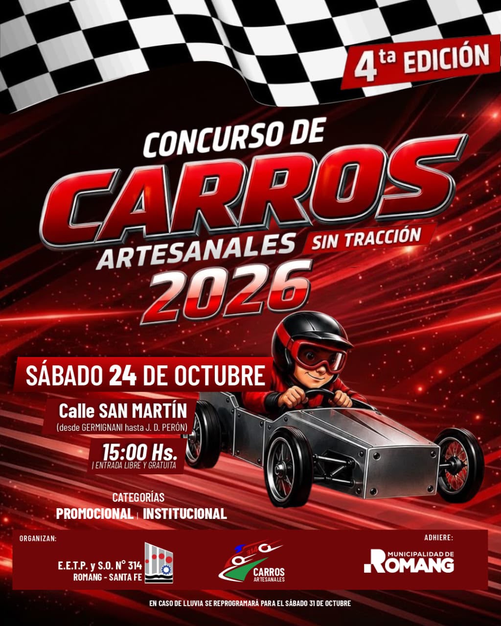 Romang se prepara para la 4.ª edición del Concurso de Carros Artesanales